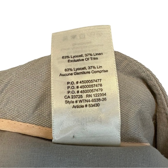 Aritzia | Wilfred | Allegra Grey Linen Blend Shorts Size 4 - Picture 8 of 12